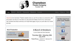 Desktop Screenshot of chameleontheatre.co.uk