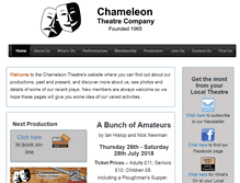 Tablet Screenshot of chameleontheatre.co.uk